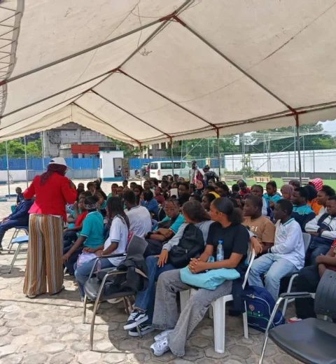 Awareness campaign against violence in schools.